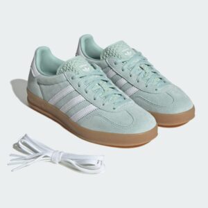 gazelle indoor w ashgrn/ftwwht/gum3