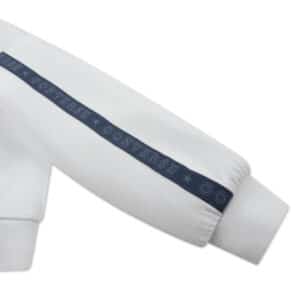 3ch368 001 boxy hoodie w/ taping