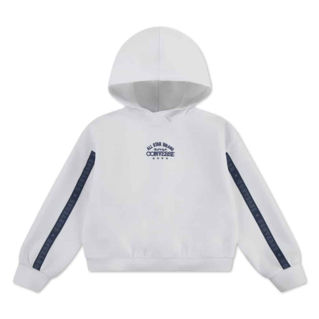 3ch368 001 boxy hoodie w/ taping