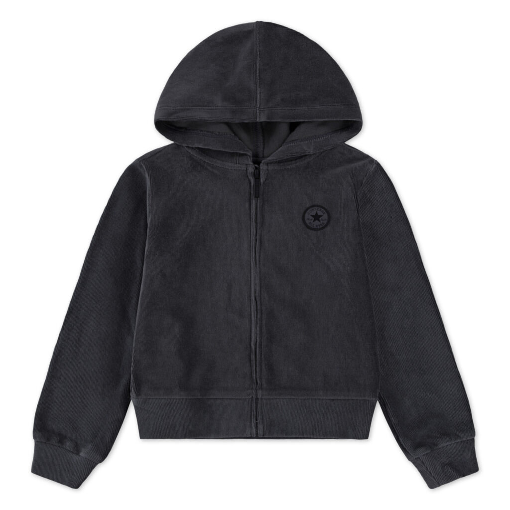 3ch402 gda ribbed velour full zip